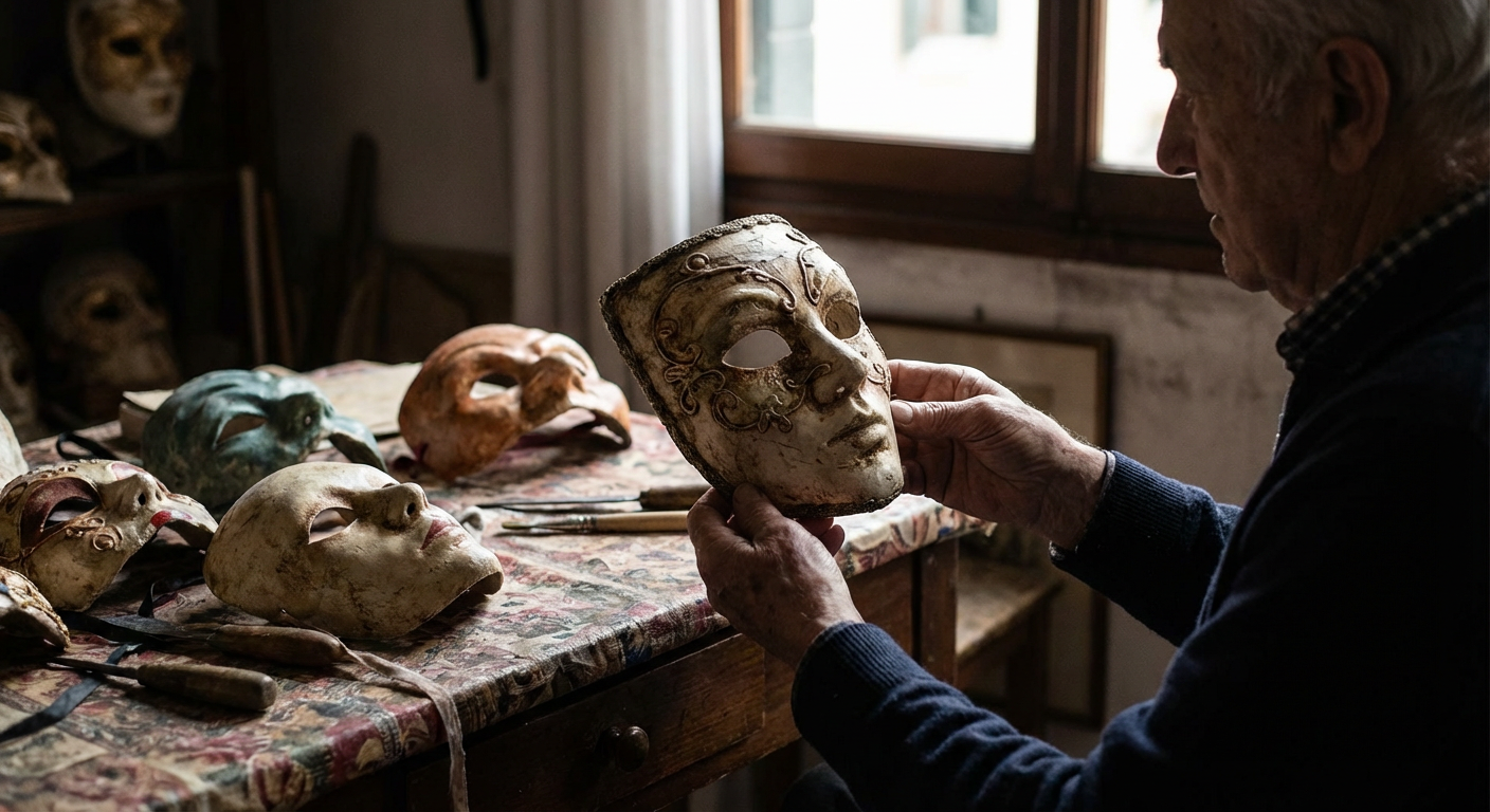 Storia, scelta e cura delle venetian masquerade masks autentiche